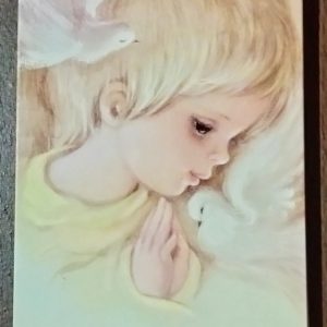 Carte Enfant et Colombe